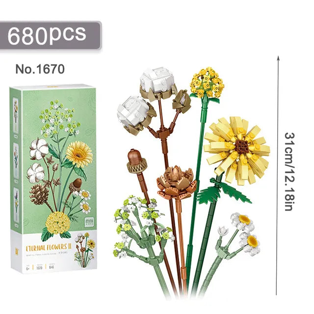 Letsgo Blocks Eternal Flower Kit - SoftCosts