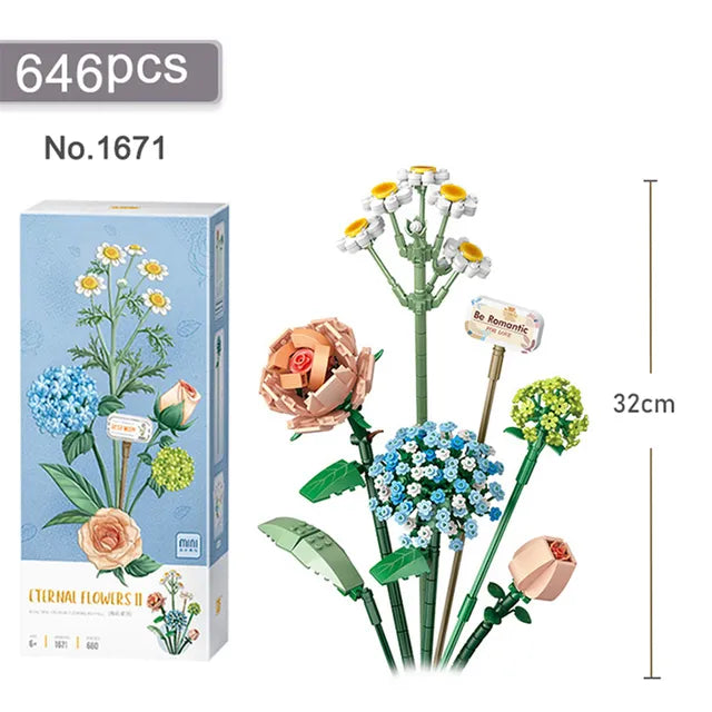 Letsgo Blocks Eternal Flower Kit - SoftCosts