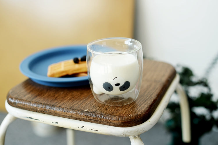 Panda Glass Cup Set - SoftCosts