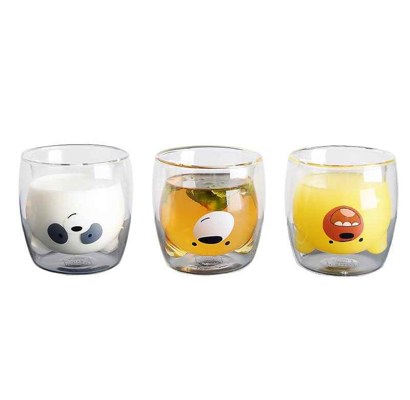 Bear Glass Cup Set - SoftCosts